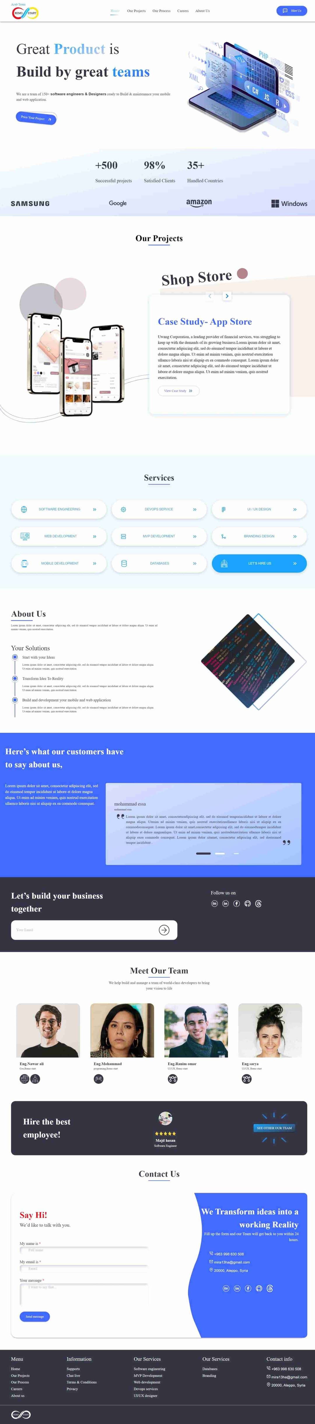 Remostart Website