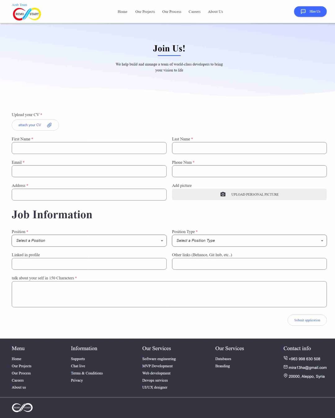 Remostart Website