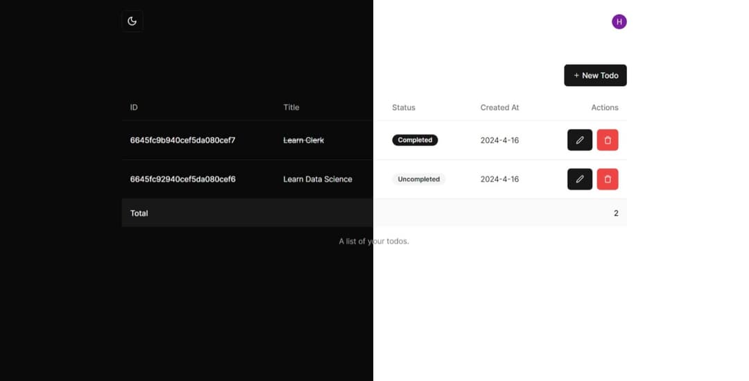 Todo Website